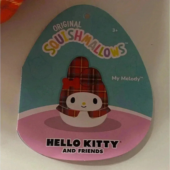 🆕My Melody Plaid Squishmallows Plushie 8"🆕 - Picture 6 of 7